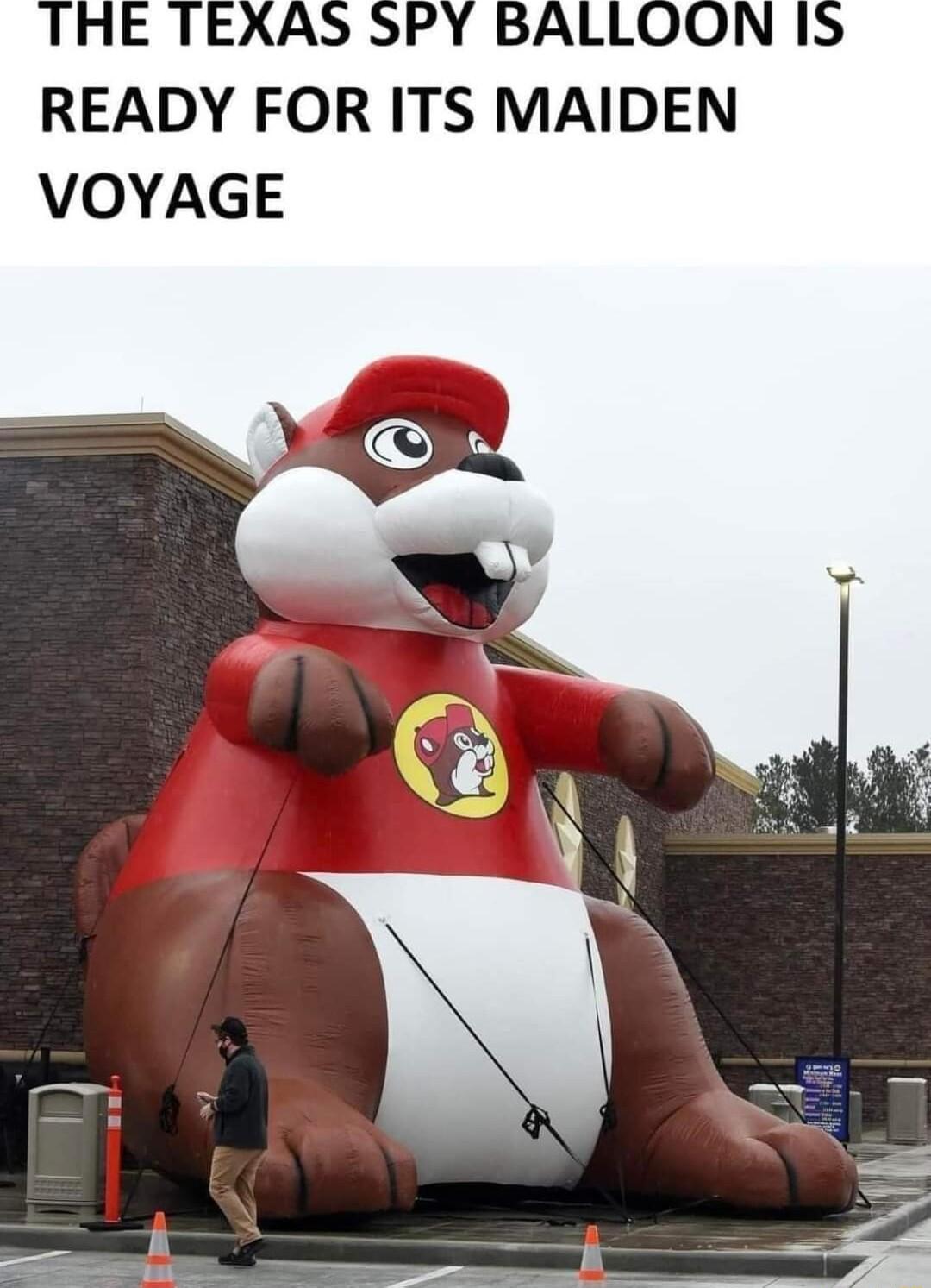 THE TEXAS SPY BALLOON 15 READY FOR ITS MAIDEN VOYAGE