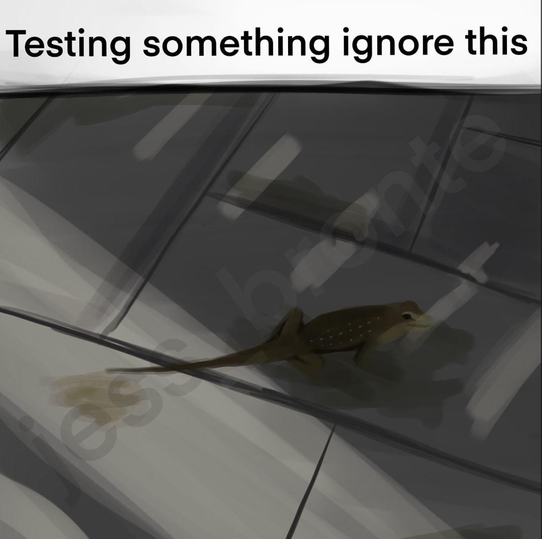 Testing something ignore this