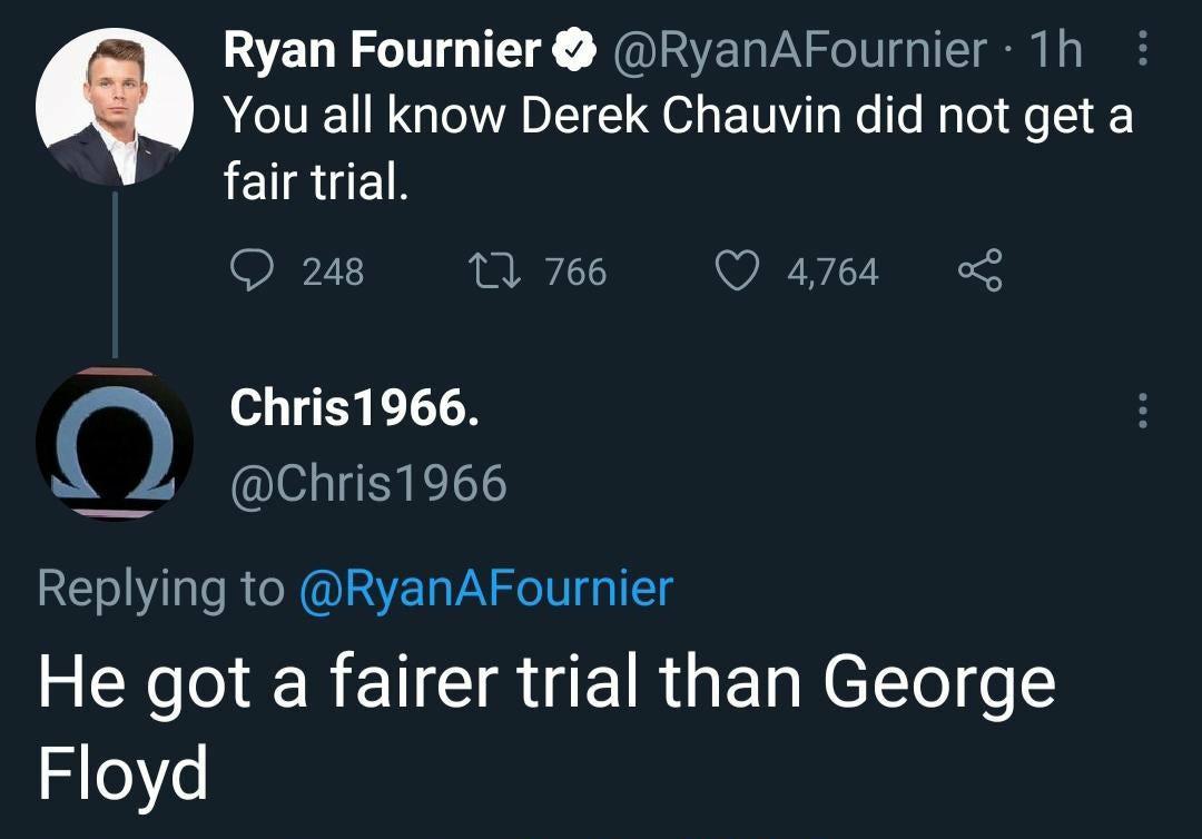 Ryan Fournier RyanAFournier Th _ ACVERGIENEE Qo ET T Nel e Ryl g e 6 IEIRIE Q 248 1 766 Q 4764 L Chris1966 A Chris1966 Replying to RyanAFournier SRR EIGCIRGEIRGETNEL o fo Floyd
