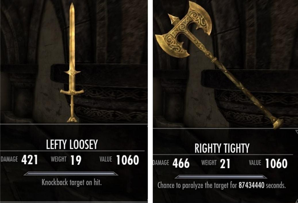 LEFTY LOOSEY RIGHTY TIGHTY e 421wt 19 Wi 1060w 466 wer 9 wix 1060 Knokbock oget n it Chance o oz th gt for B743440 secons