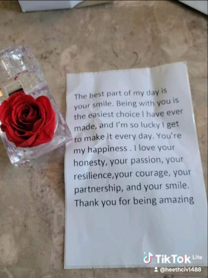 The best part of my day is your smile. Being with you is the easiest choice I have ever made, and I'm so lucky I get to make it every day. You're my happiness. I love your honesty, your passion, your resilience, your courage, your partnership, and your smile. Thank you for being amazing