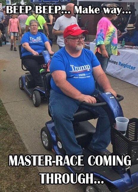 MASTER RACE COMING THROUGH