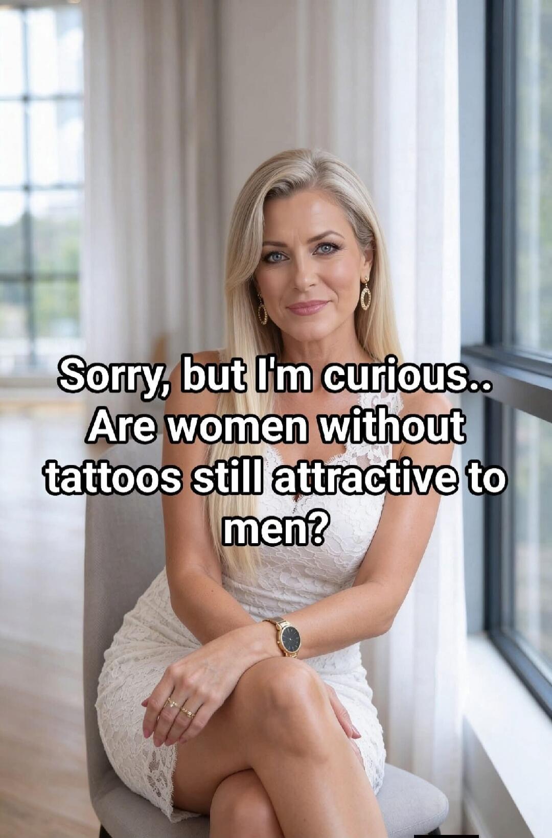 Sorry, but I'm curious.. Are women without tattoos still attractive to men?