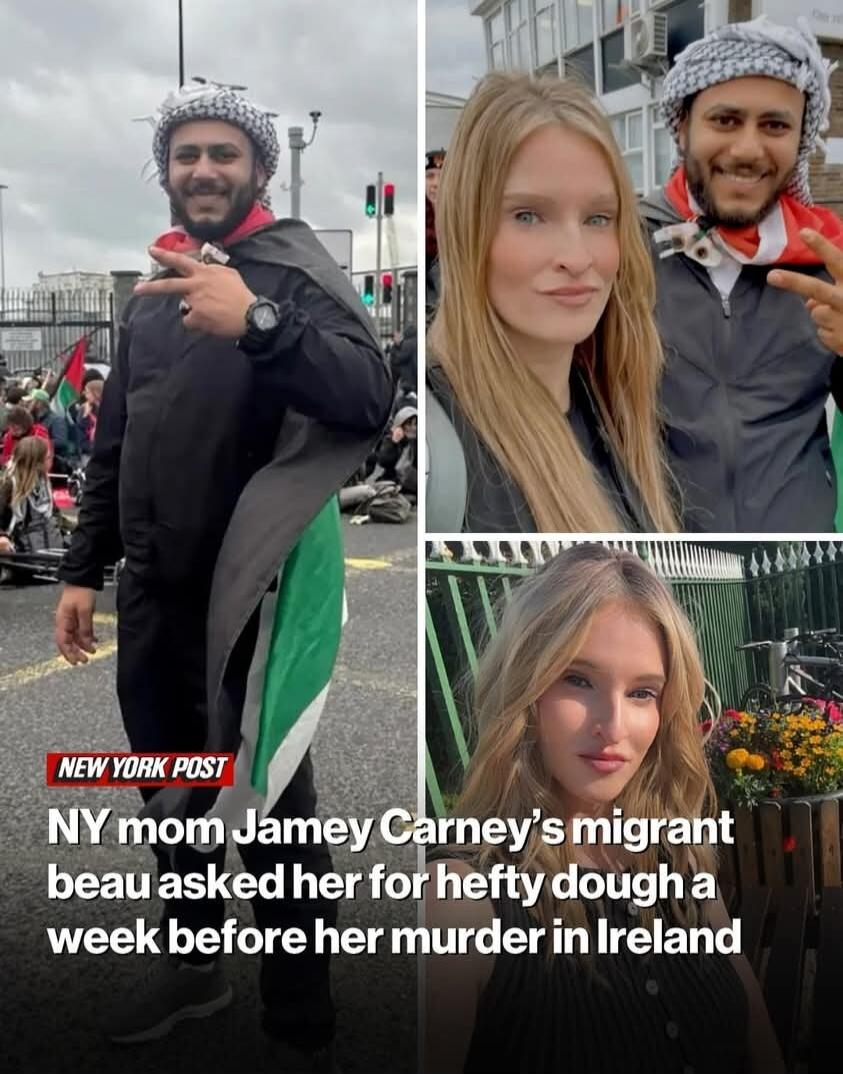 NEW YORK POST NY mom Jamey Carney's migrant beau asked her for hefty dough a week before her murder in Ireland