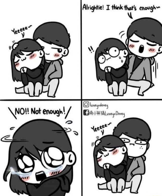 Panel 1: Yeee—
Panel 2: Alrightie! I think that's enough~
Panel 3: NO!! Not enough!
Panel 4: Yeeee—