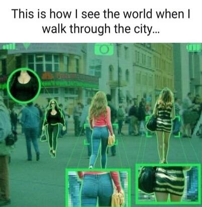 This is how I see the world when I walk through the city...