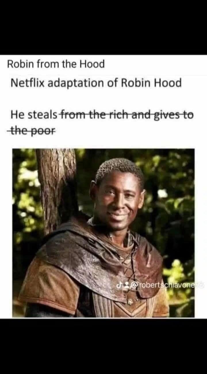 Robin from the Hood Netflix adaptation of Robin Hood He steals from the rich and gives to the poor