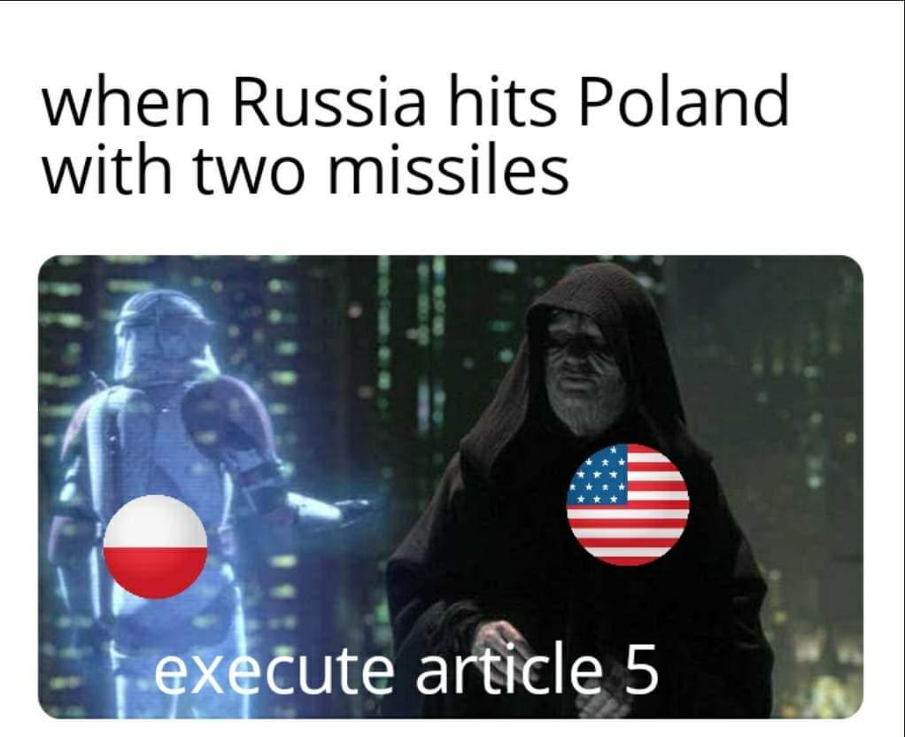 when Russia hits Poland with two missiles