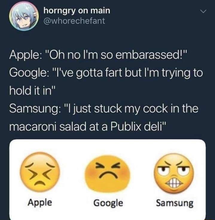 horngry on main ITIeICI S ETal JaVelo CRE aNale NaaRSloXTnalo 1 Te Iy Google Ive gotta fart but Im trying to plelleNidTal SES U ale BBV S Ve g apVAelole Al RiglE macaroni salad at a Publix deli 0 Google Samsung