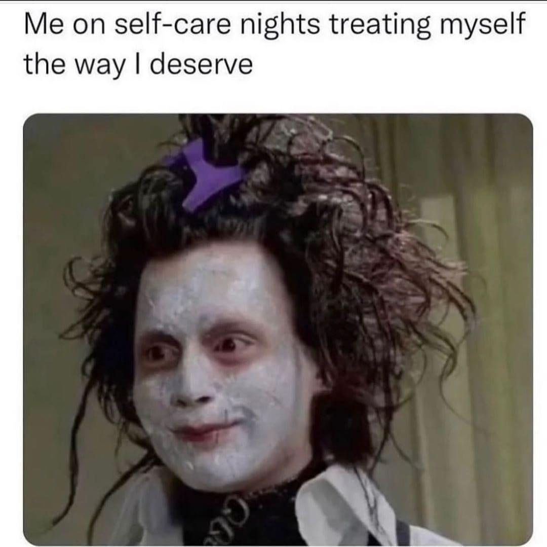 Me on self care nights treating myself the way deserve