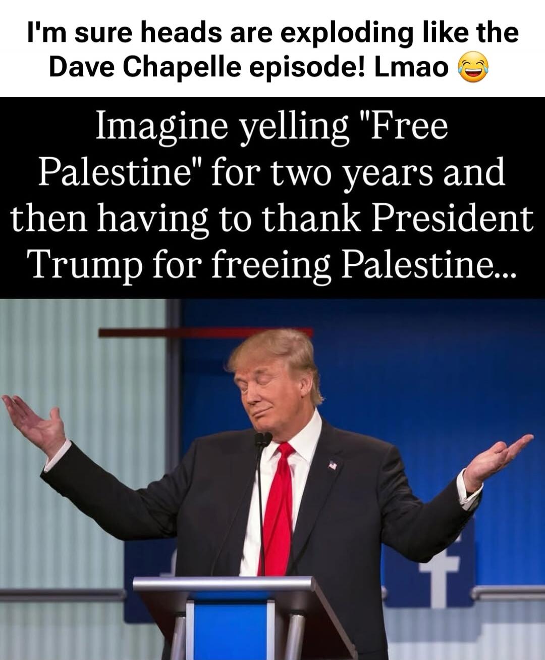 I'm sure heads are exploding like the Dave Chapelle episode! Lmao 😂
Imagine yelling 