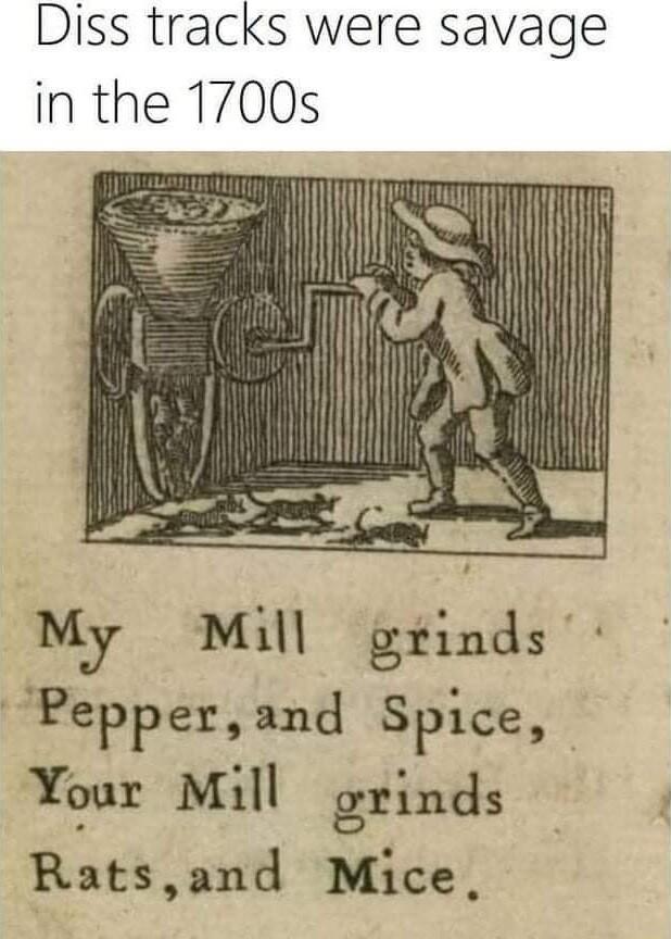 Diss tracks were savage in the 1700s