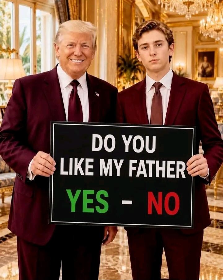 DO YOU LIKE MY FATHER YES - NO