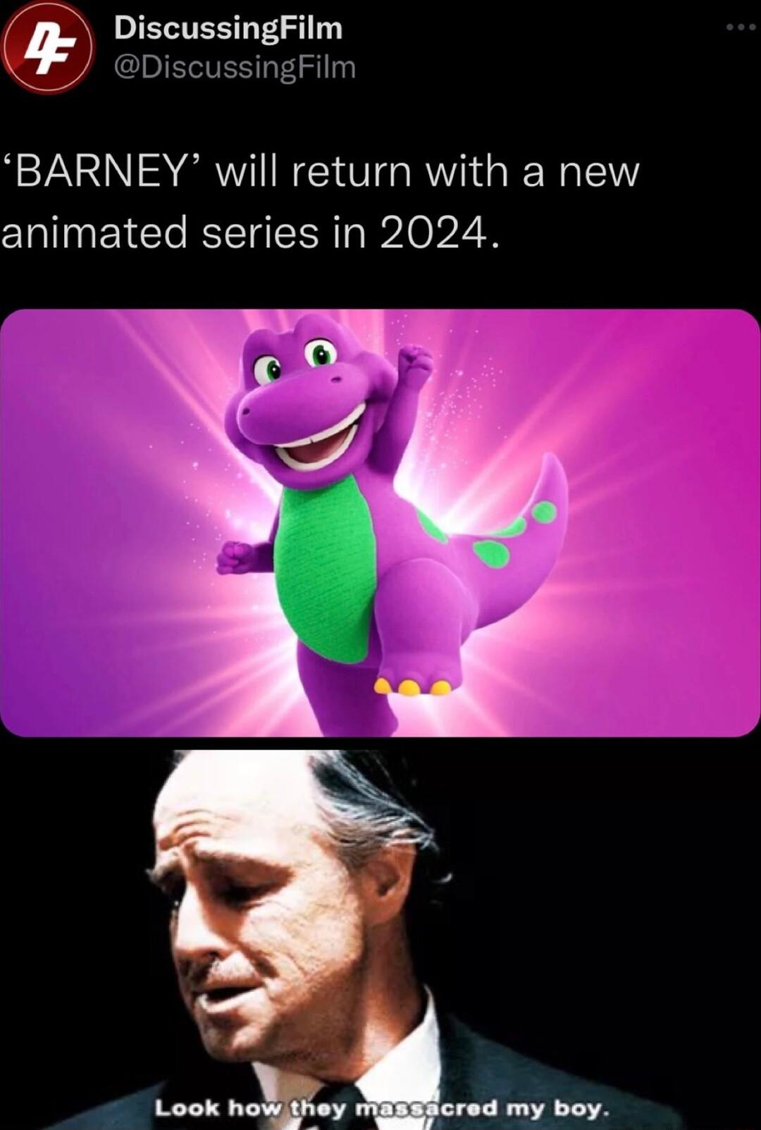 IETESTT A CIDIETE BARNEY will return with a new animated series in 2024