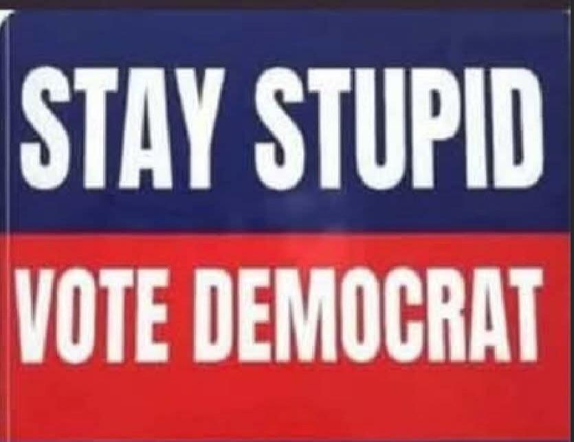 STAY STUPID VOTE DEMOCRAT
