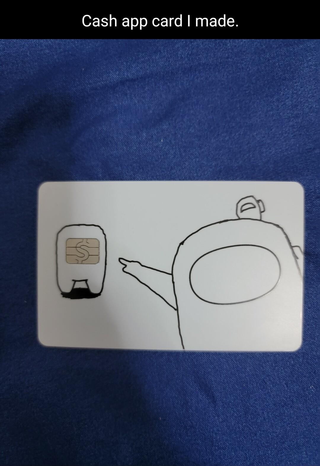 Cash app card made