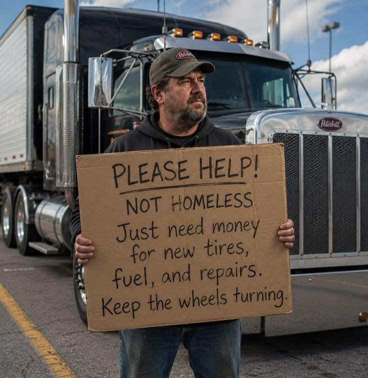 PLEASE HELP! NOT HOMELESS Just need money for new tires, fuel, and repairs. Keep the wheels turning.