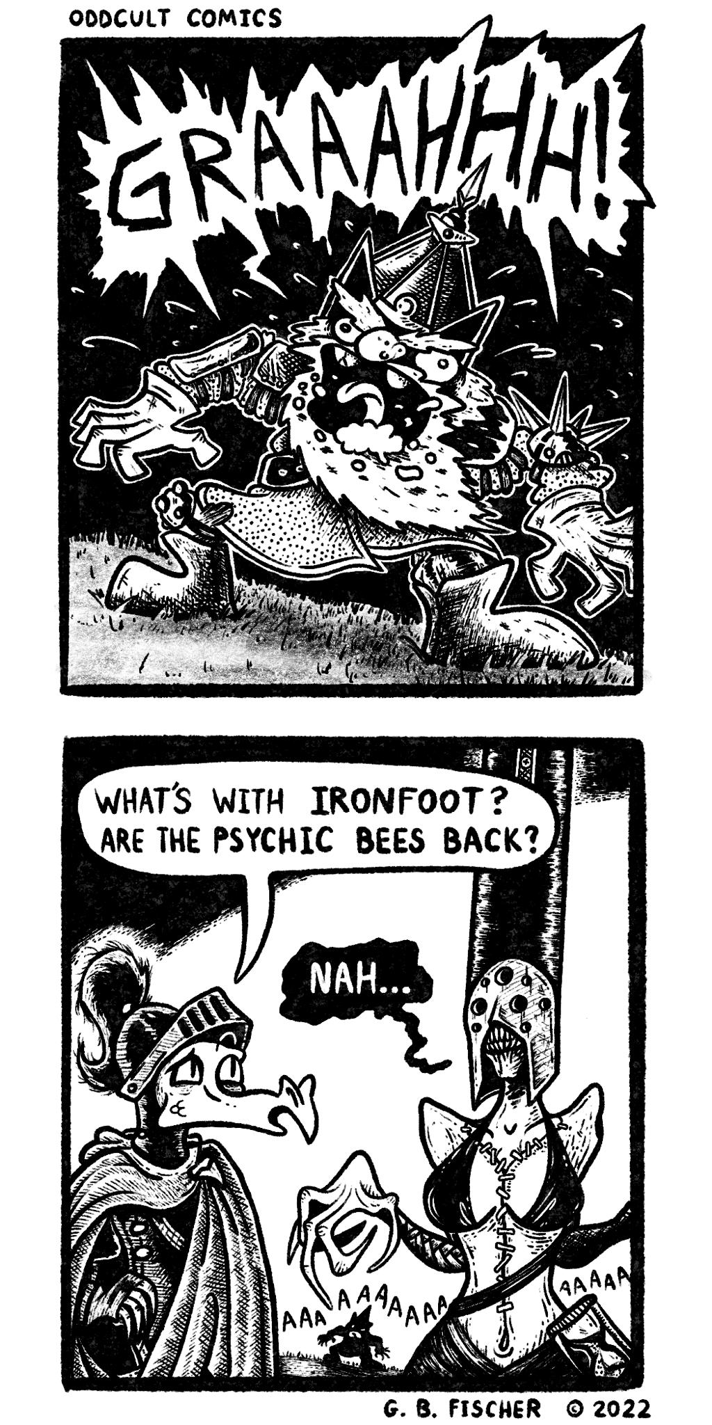 00DCULT COMICS X 3F WHATS WITH IRONFOOT ARE THE PSYCHIC BEES BACKA