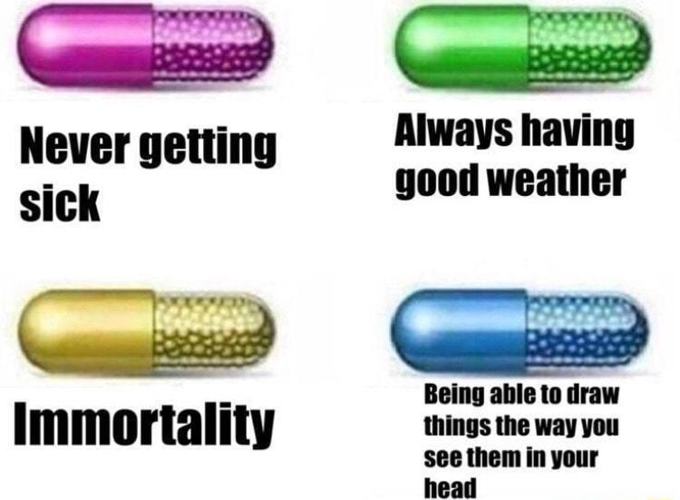 Immortality Rlways having good weather