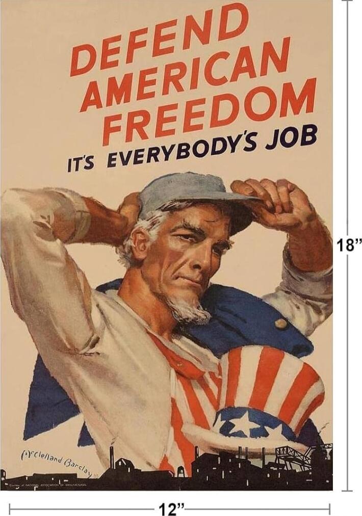 DEFEND AMERICAN FREEDOM IT'S EVERYBODY'S JOB