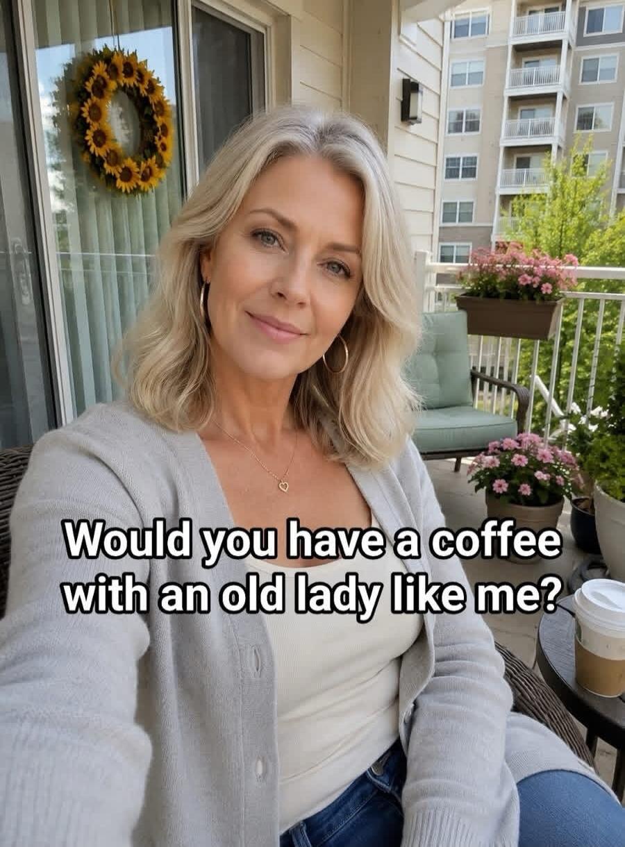 Would you have a coffee with an old lady like me?
