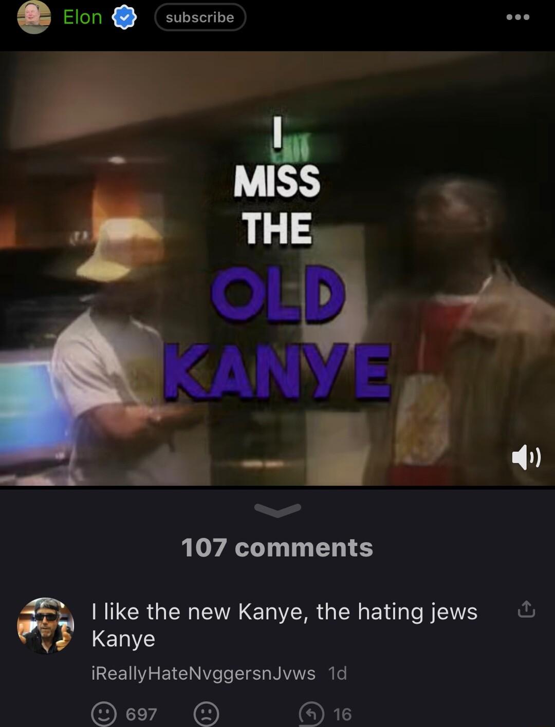 con ouvserive 107 comments I like the new Kanye the hating jews Kanye iReallyHateNvggersnJvws 1d T Gia