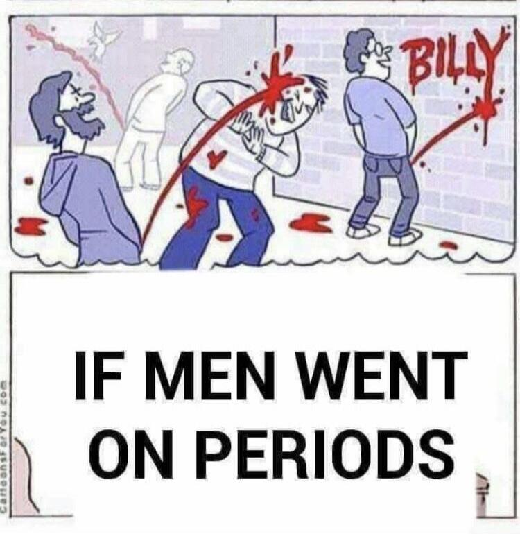 IF MEN WENT ON PERIODS