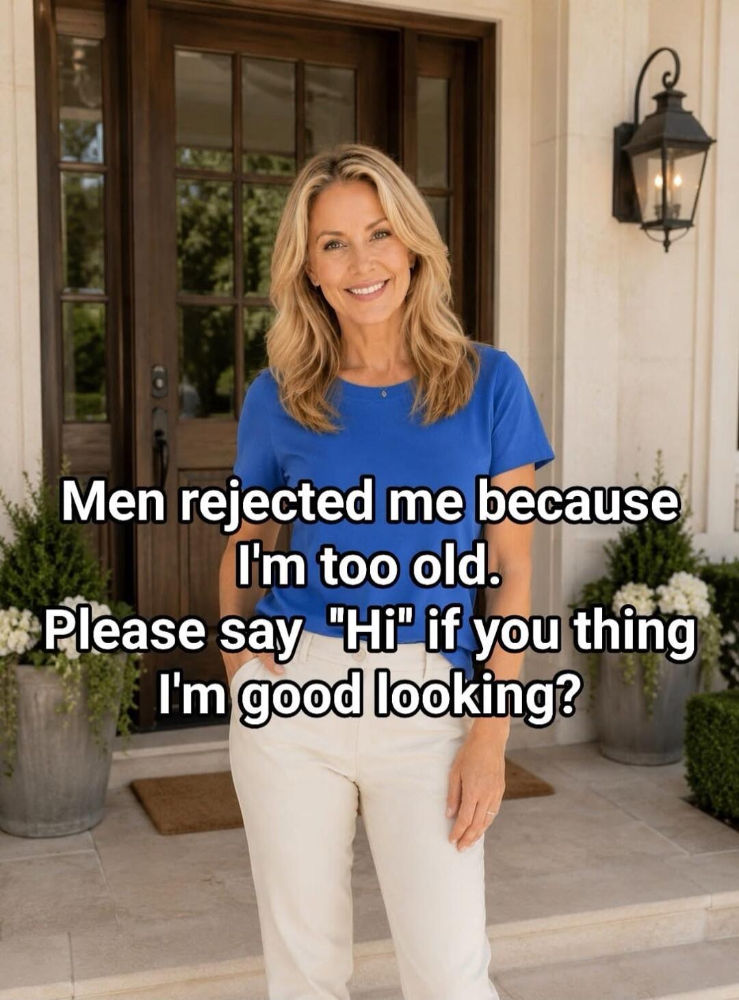 Men rejected me because I'm too old. Please say 