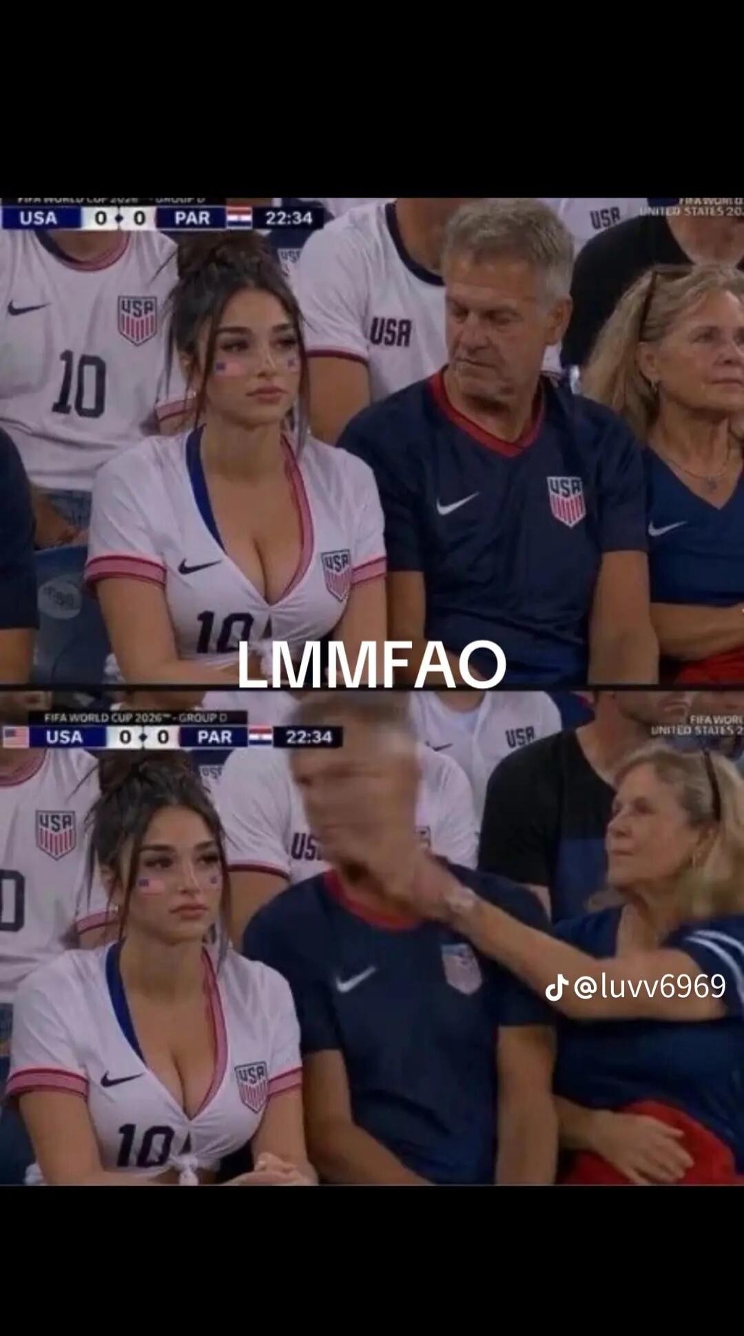 USA 0-0 PAR 22:34 LMMFAO @luvv6969