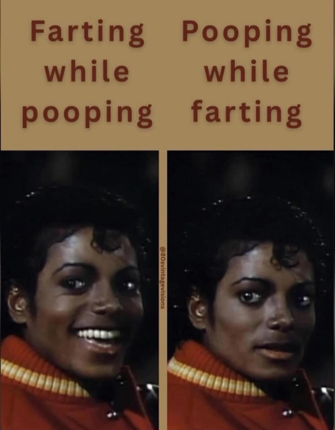 Farting while pooping
Pooping while farting