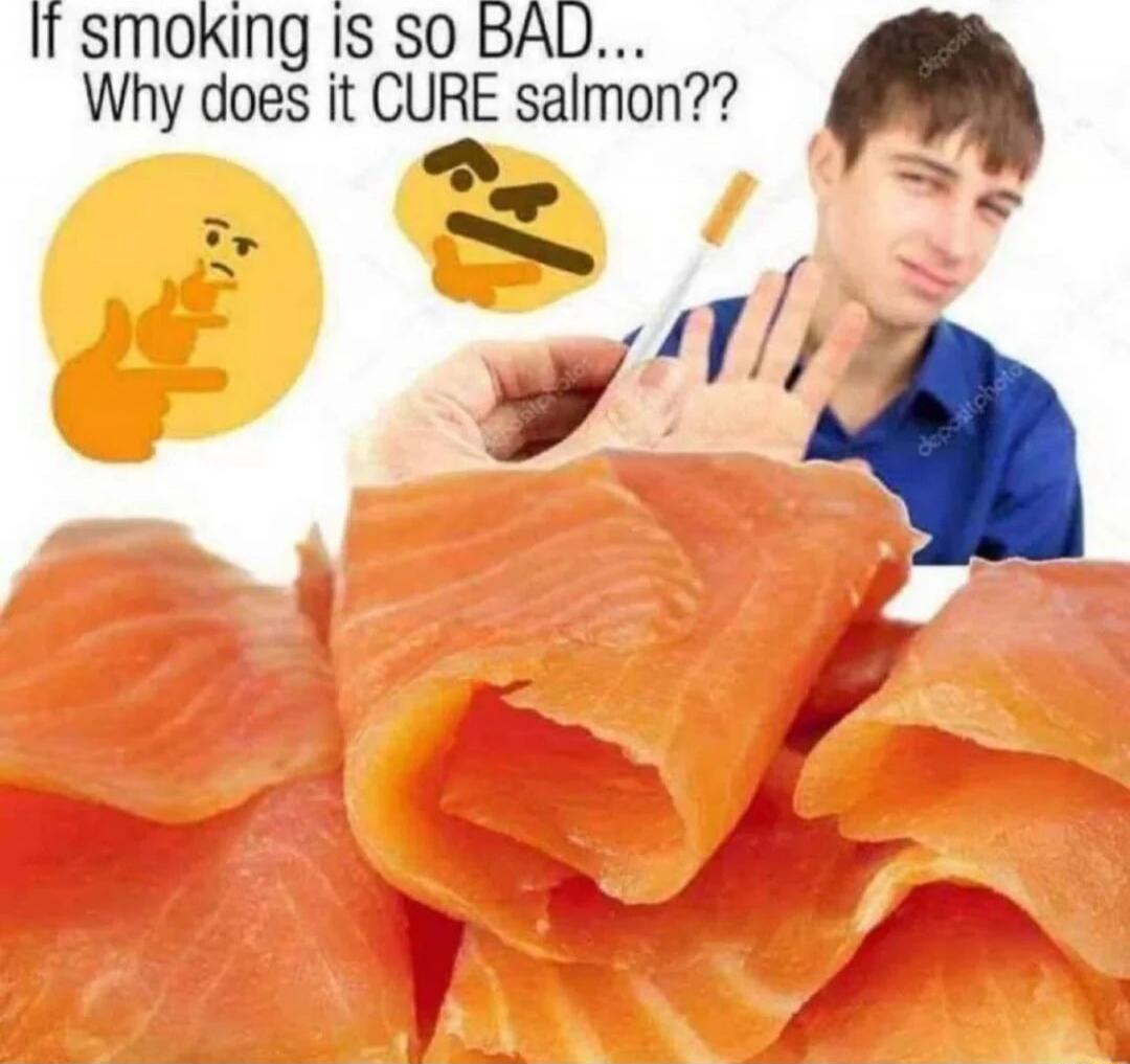 If smoking is so BAD... Why does it CURE salmon??