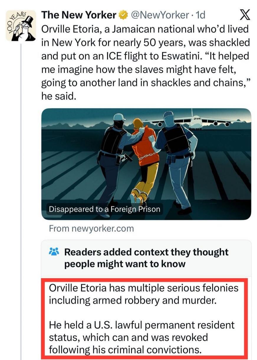 [redacted] has multiple serious felonies including armed robbery and murder. He held a U.S. lawful permanent resident status, which can and was revoked following his criminal convictions.