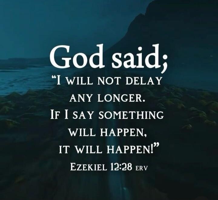 God said; 