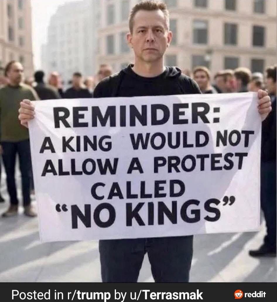 REMINDER: A KING WOULD NOT ALLOW A PROTEST CALLED 