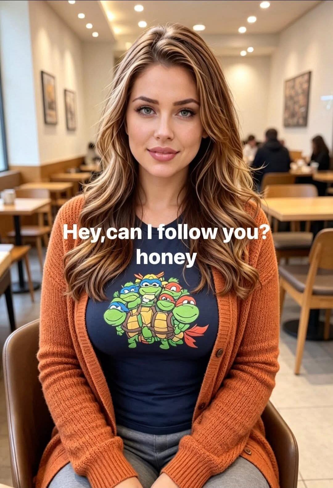 Hey, can I follow you? honey