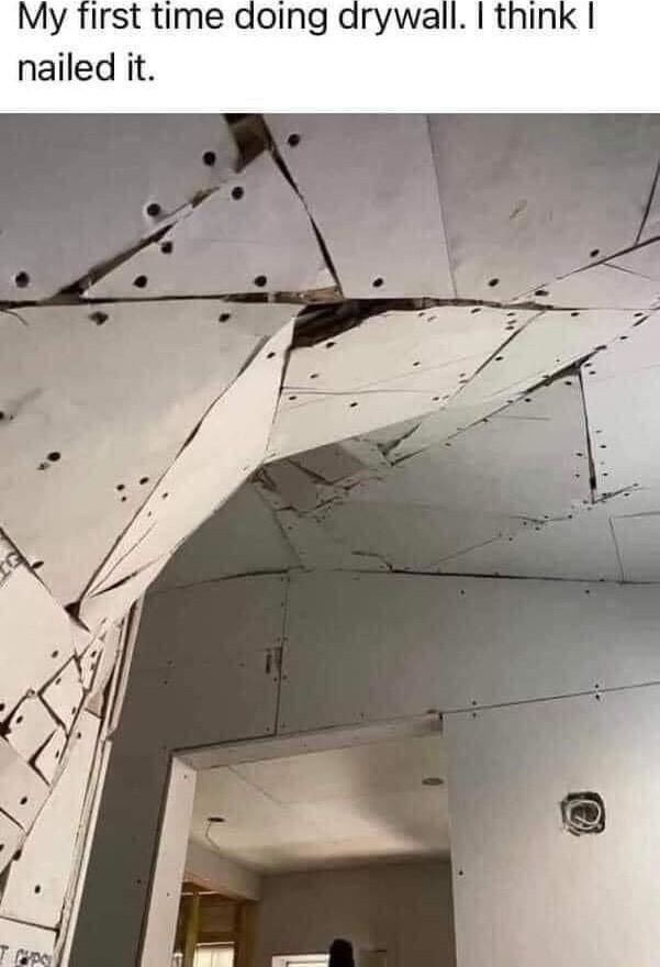 My first time doing arywall think nailed it