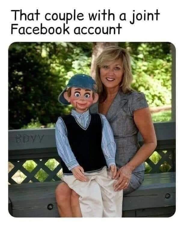 That couple with a joint Facebook account