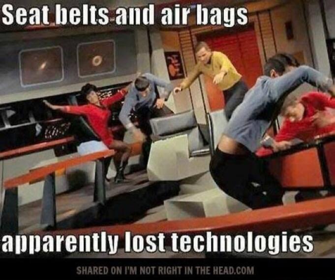Seat belts and air bags apparently lost technologies SHARED ON I'M NOT RIGHT IN THE HEAD.COM