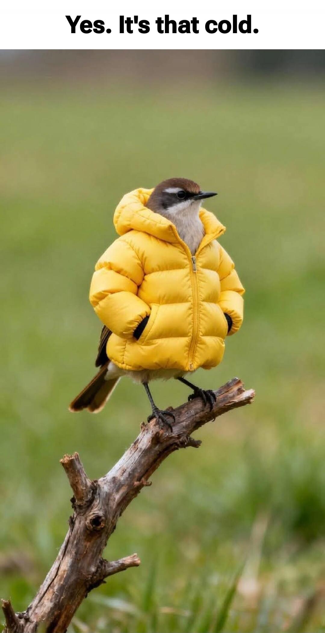 Yes. It's that cold.