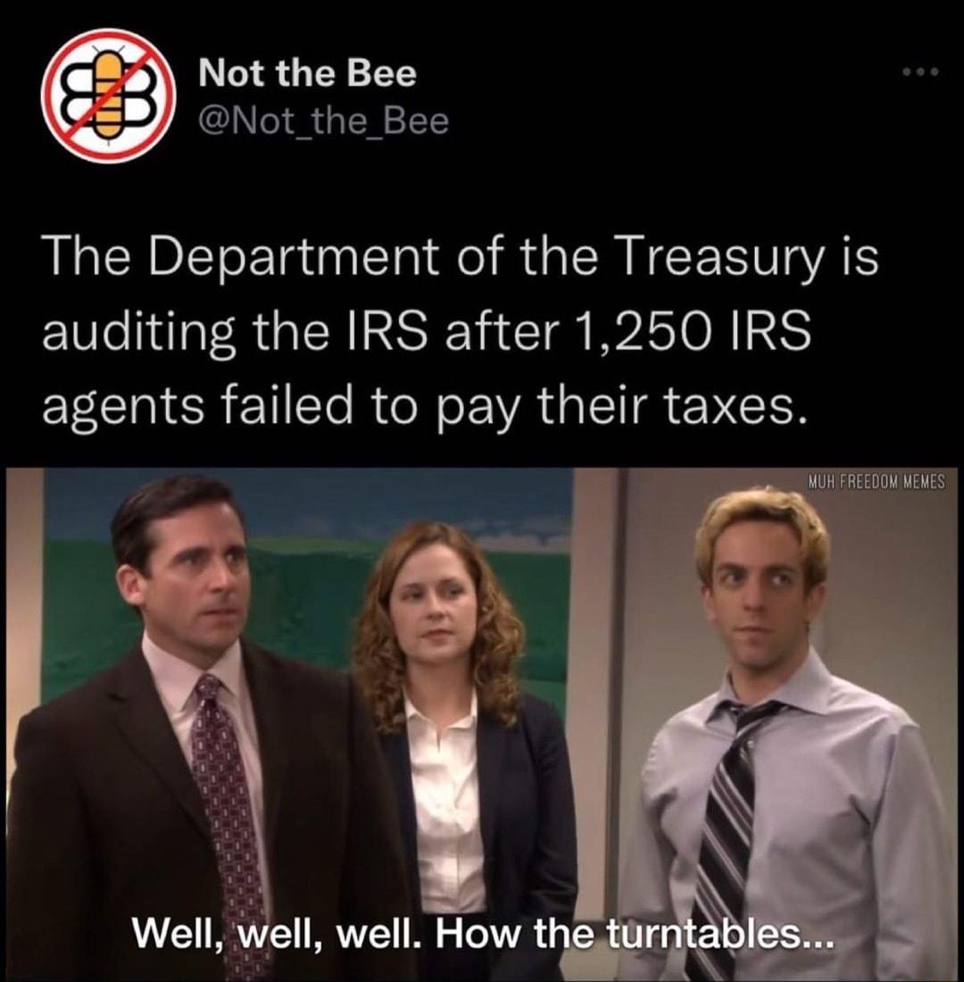 252 Mot theBee Not _the Bee The Department of the Treasury is NI AGER RSN CIR IR S agents failed to pay their taxes