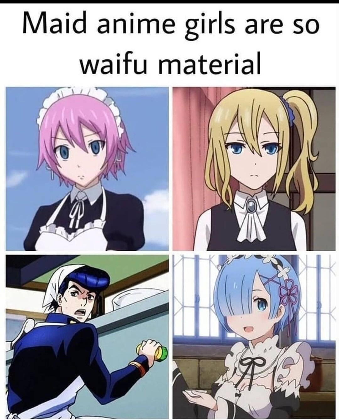 Maid anime girls are so waifu material