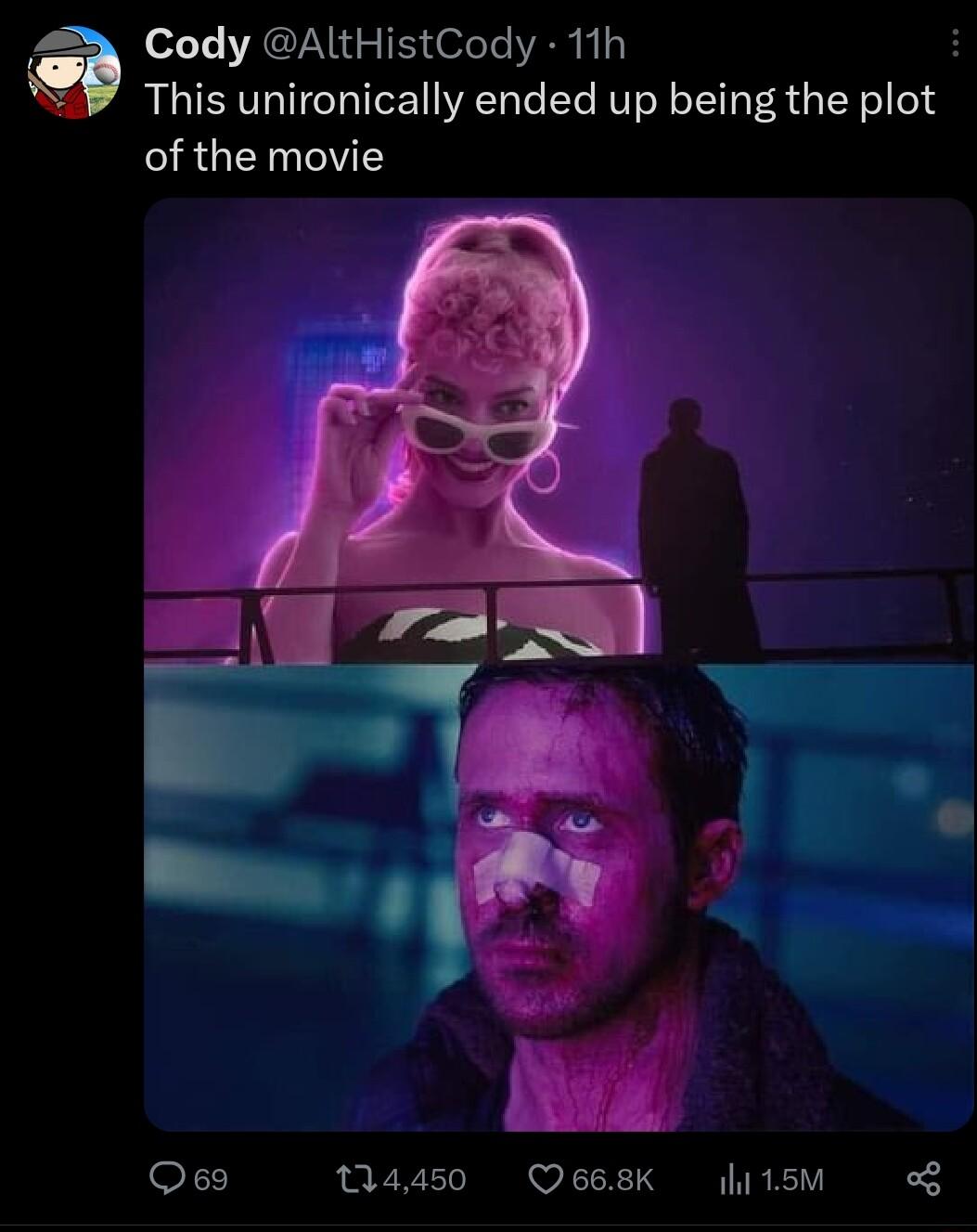 Cody AltHistCody 11h This unironically ended up being the plot of the movie o 04450 Q668K hi15M