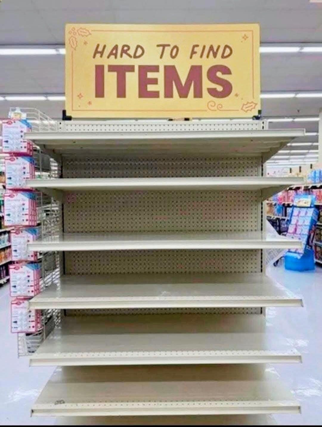 HARD TO FIND ITEMS