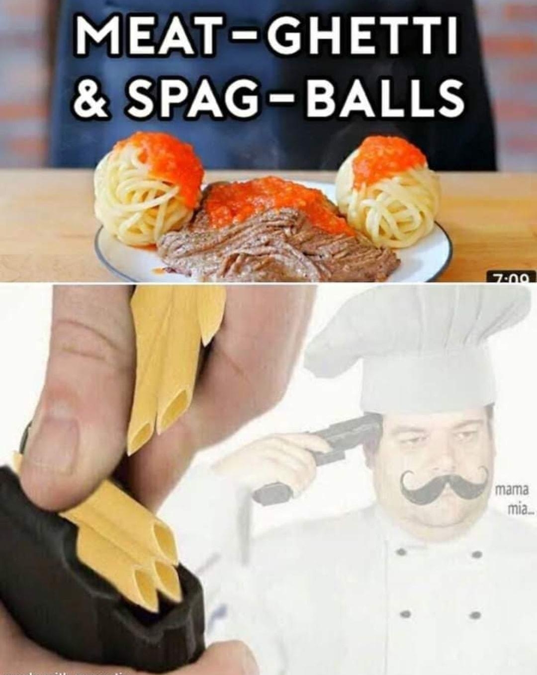 MEAT GHETTI SPAG BALLS EY 4