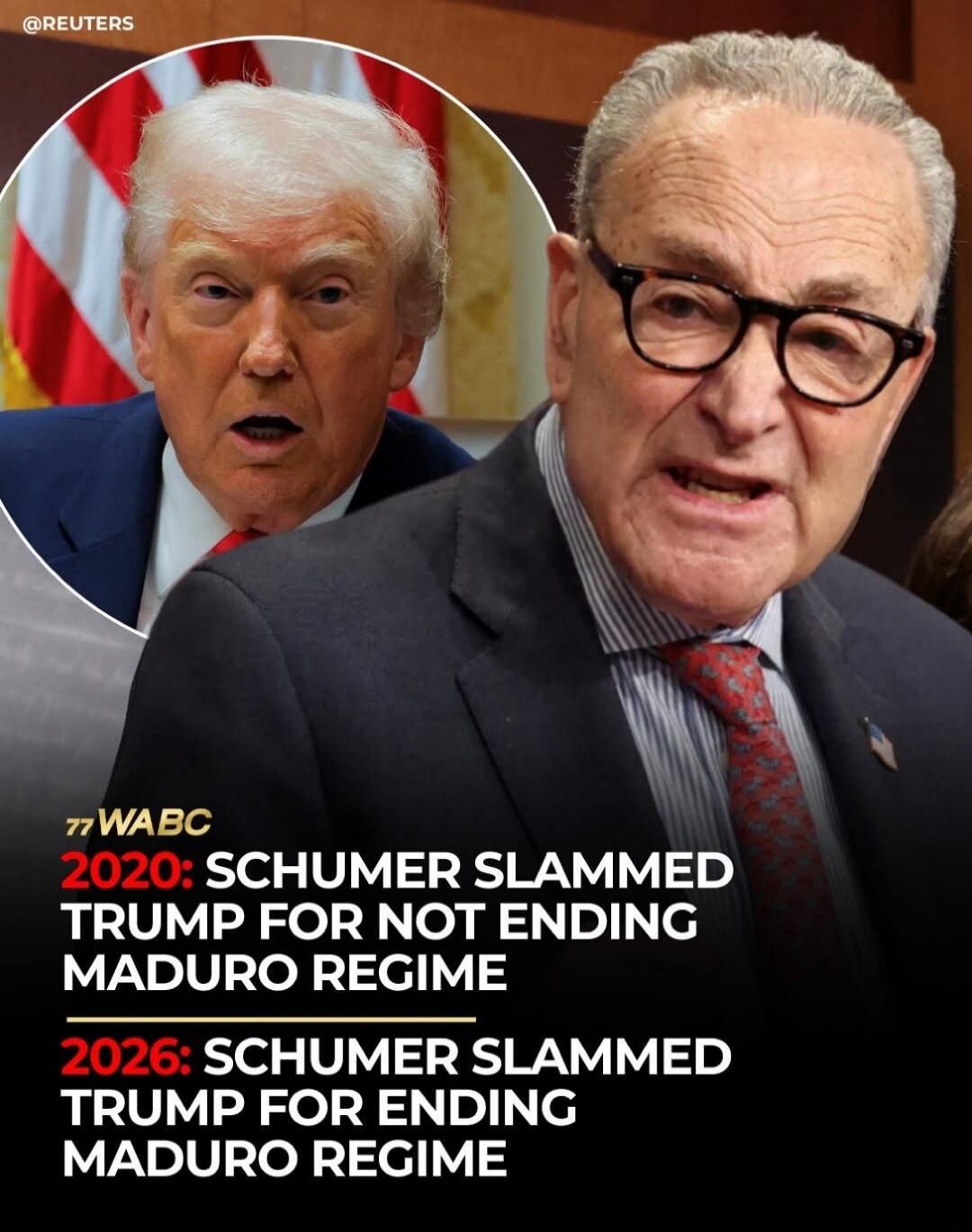 77WABC 2020: SCHUMER SLAMMED TRUMP FOR NOT ENDING MADURO REGIME 2026: SCHUMER SLAMMED TRUMP FOR ENDING MADURO REGIME