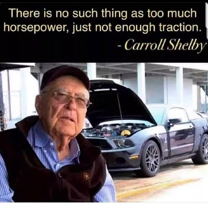 There is no such thing as too much TeTEtCT o Tl AN VES y Tl ToTolUTe y RigTer o W Carroll Shelby