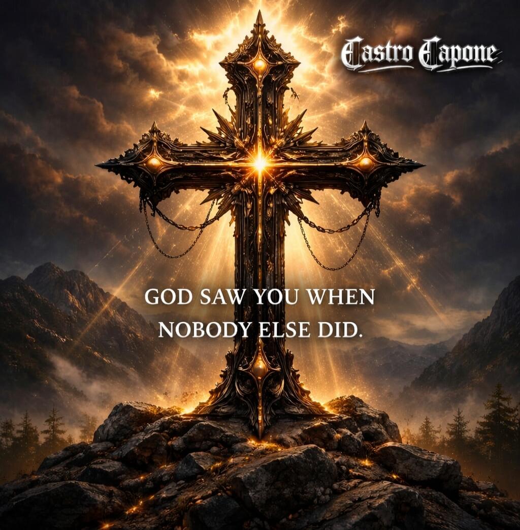 Castro Capone GOD SAW YOU WHEN NOBODY ELSE DID.