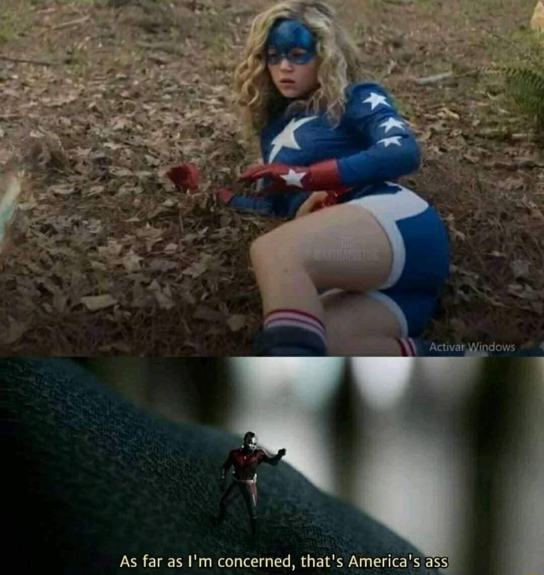 As far as I'm concerned, that's America's ass