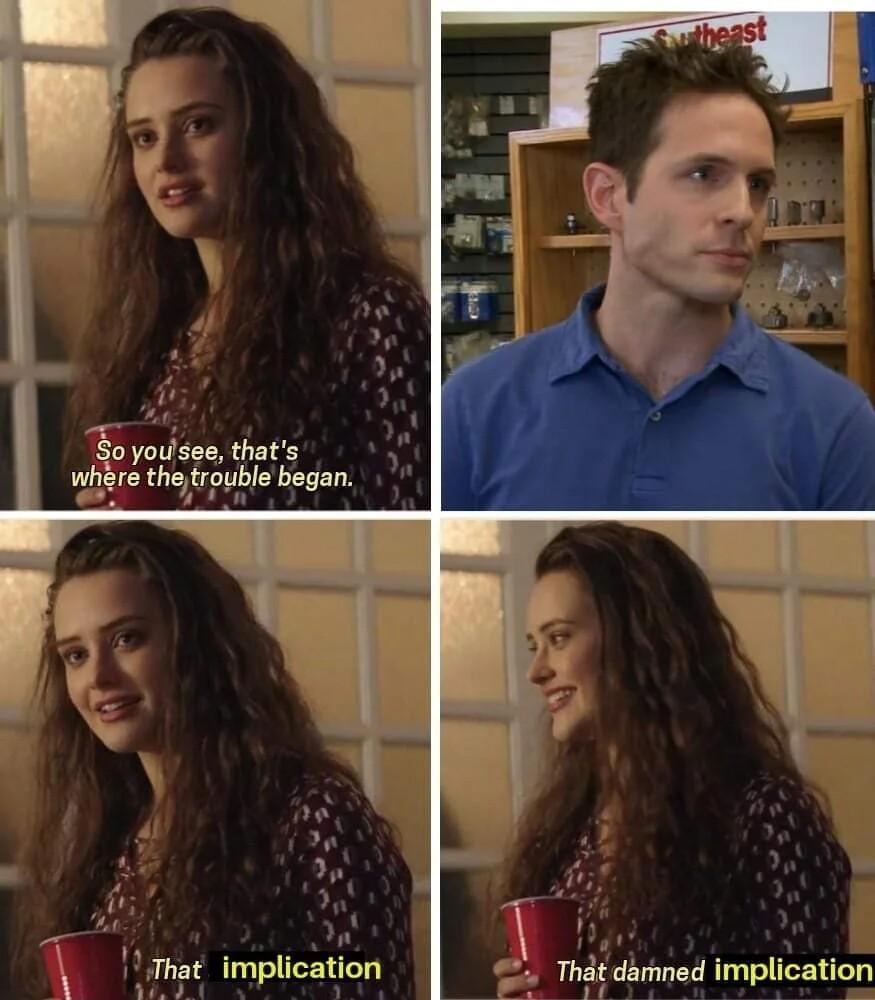 f o tht whire theroubl began That darmned implicati