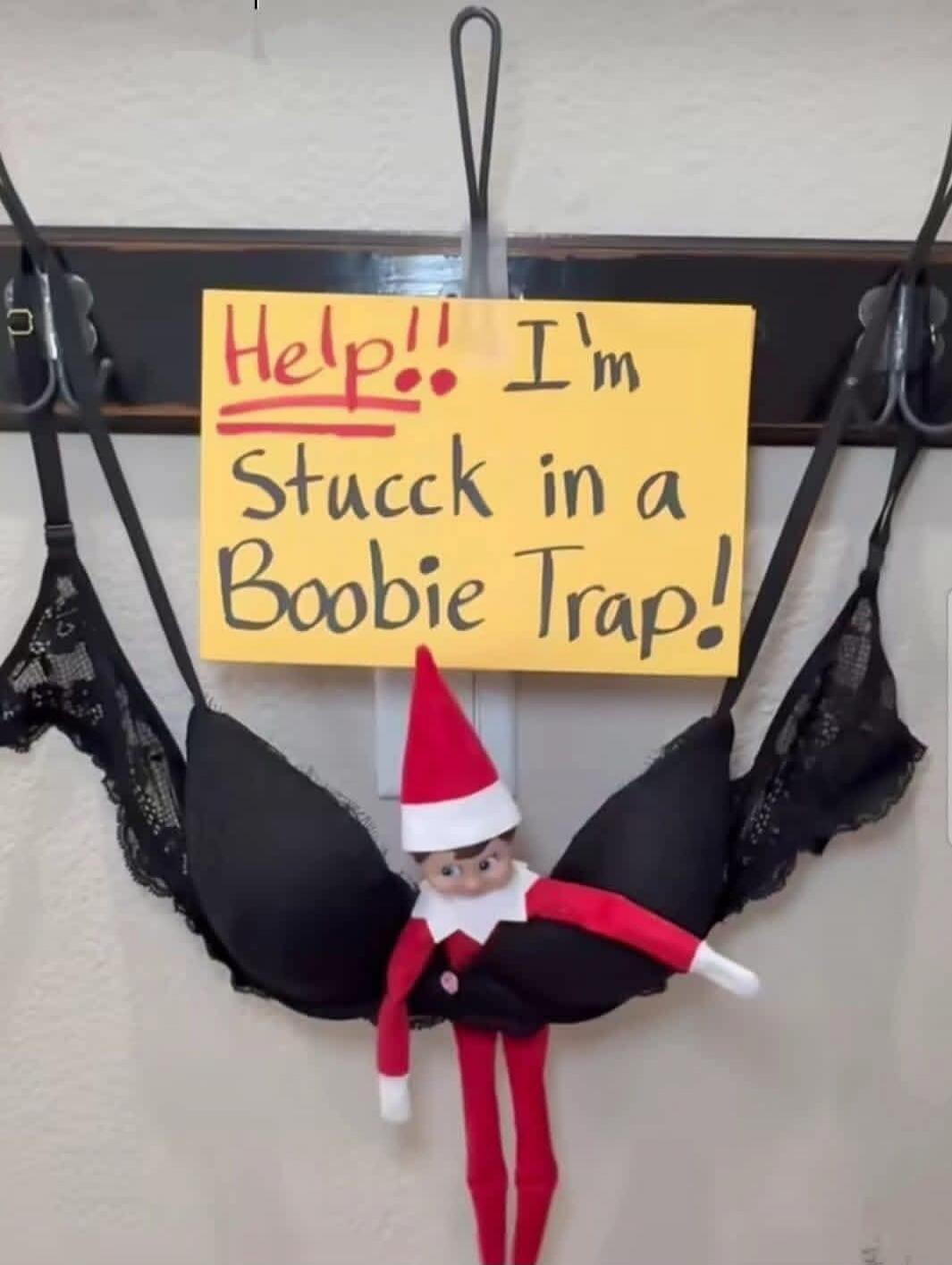 Help!! I'm Stuck in a Boobie Trap!